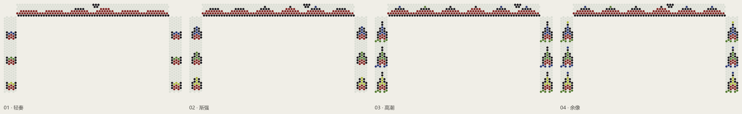 余音山:轻奏、渐强、高潮、余像四阶段图录